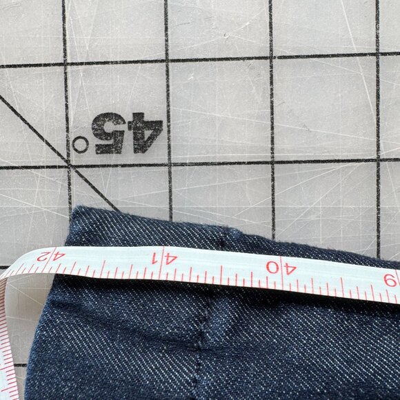 G.I.L.I. Nautical Wide Leg Mid Rise Denim Trousers US Size 18W, UK 22 - Picture 8 of 9